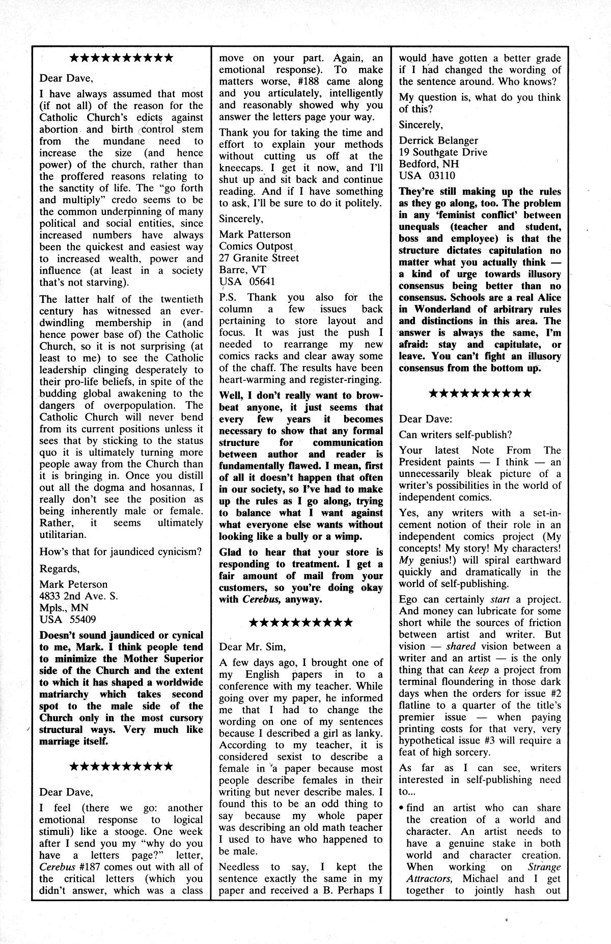 Cerebus Issue #191 #190 - English 25
