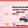 Contoh Soal-Soal Ukk Sd Kelas 1 Terbaru Tahun 2017