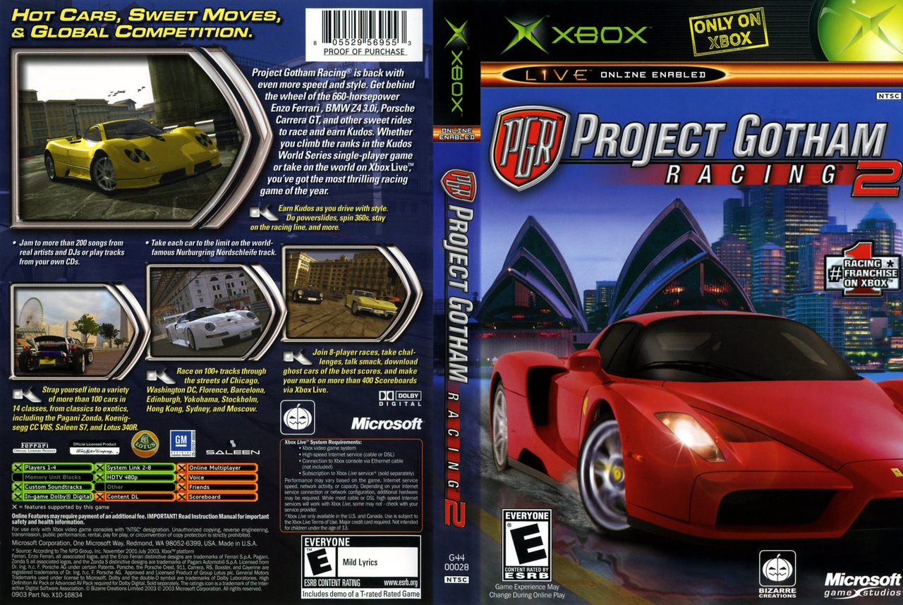 Project Gotham Racing 2 XBOX Caverna dos Games