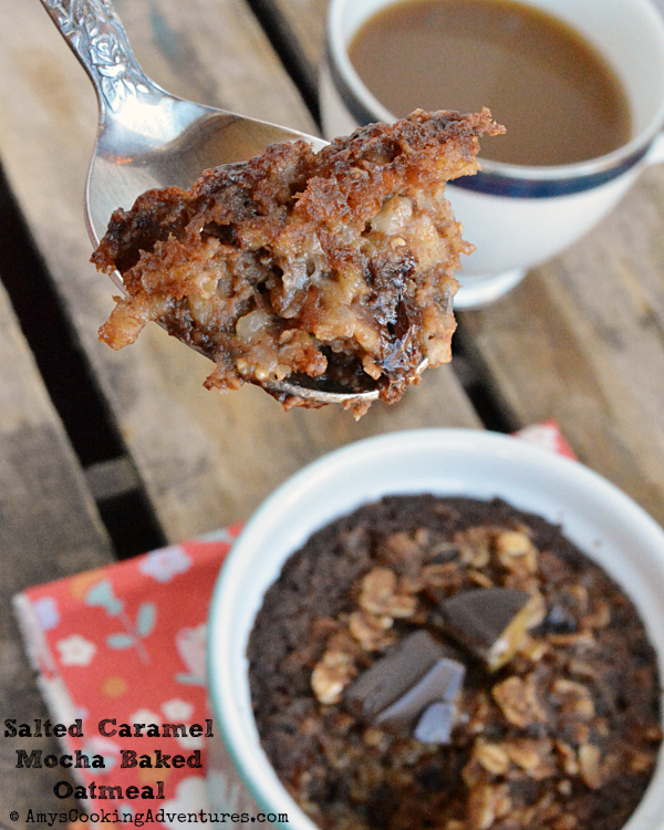 Salted Caramel Mocha Baked Oatmeal