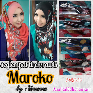 Jilbab Segi Empat Umama Scarf Marocco - www.azzahidahcollections.com