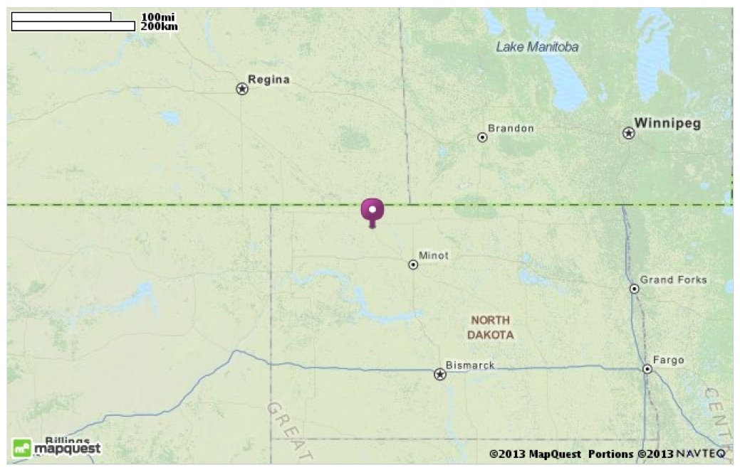 Here I am Springtime in Kenmare, ND