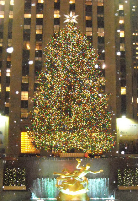Christmas in New York Rockefeller Center Tree