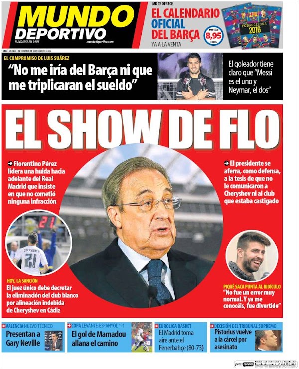 Real Madrid, Mundo Deportivo: "El Show de Flo"