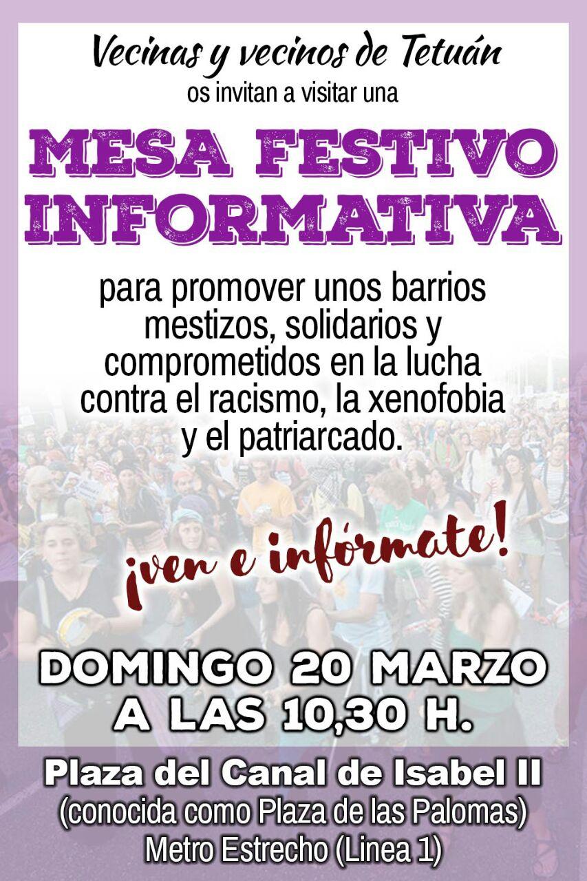 20 marzo En Tetuán un Barrio Solidario