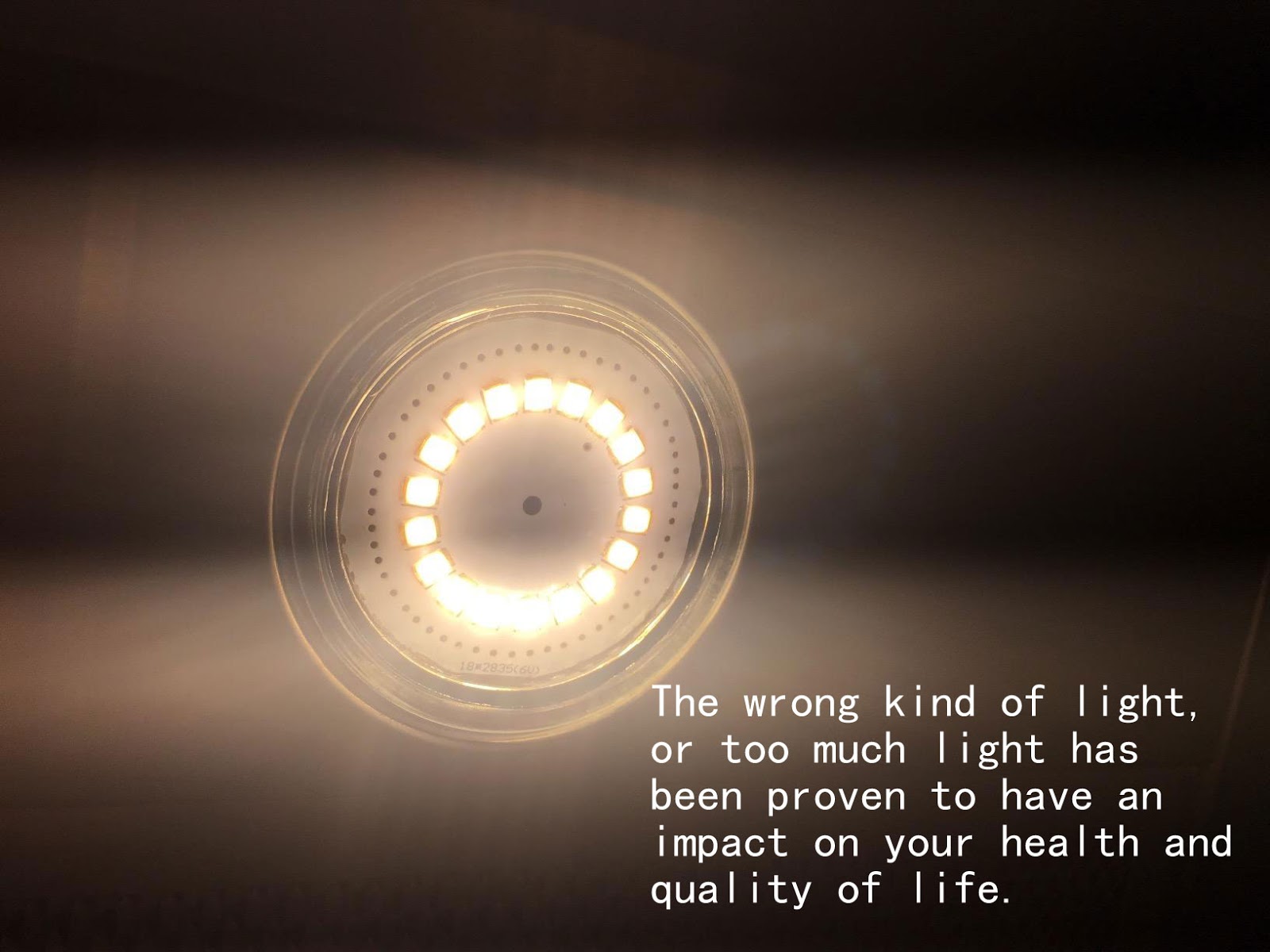 LED Light Glare occurs in the following three forms