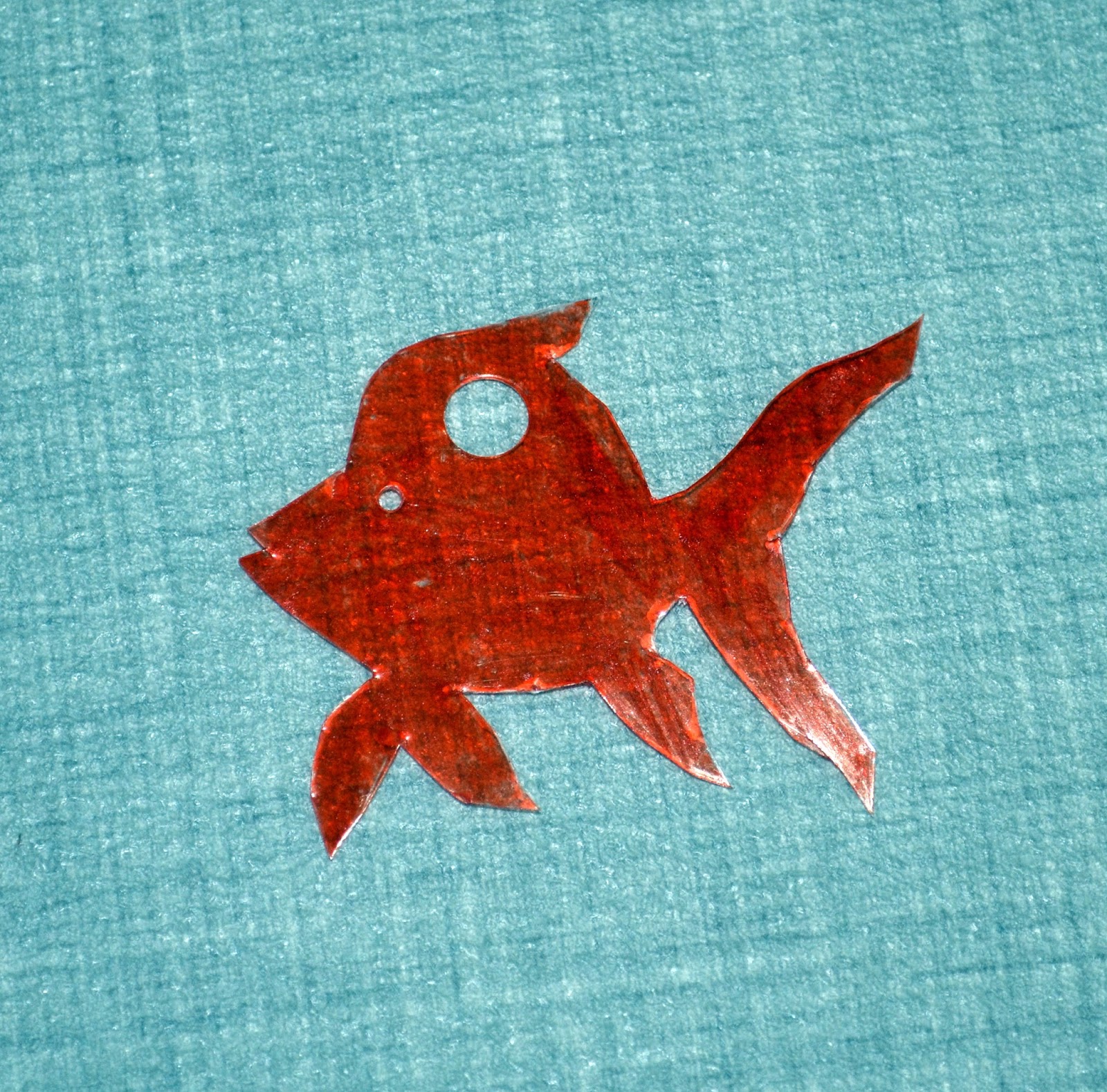 Shrinky dinks made with an embossing tool