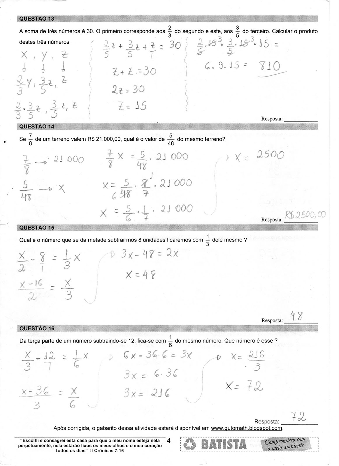 Blog do Guto Matemática 1ª série