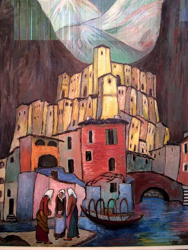 Red City | Marianne von Werefkin 1860-1938 | Russian-born Swiss Expressionist painter