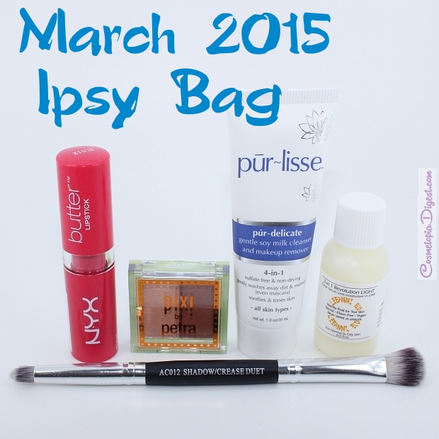 Ipsy Glam Bag March 2015 review, unboxing, photos