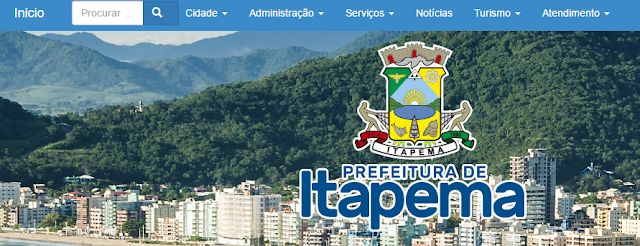 Site da Prefeitura de Itapema