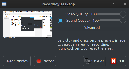 Record Arch Linux Desktop using recordMyDesktop