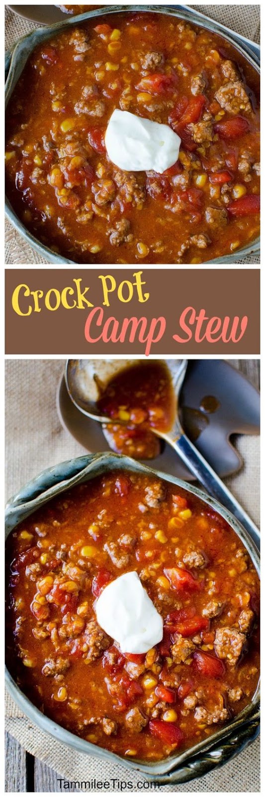 Slow Cooker Crock Pot Camp Stew Recipe