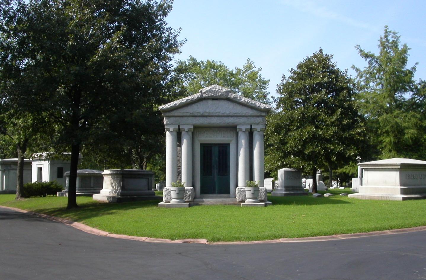 St. Louis Cemetery Art and Architecture GREENFIELD MAUSOLEUM New Mount