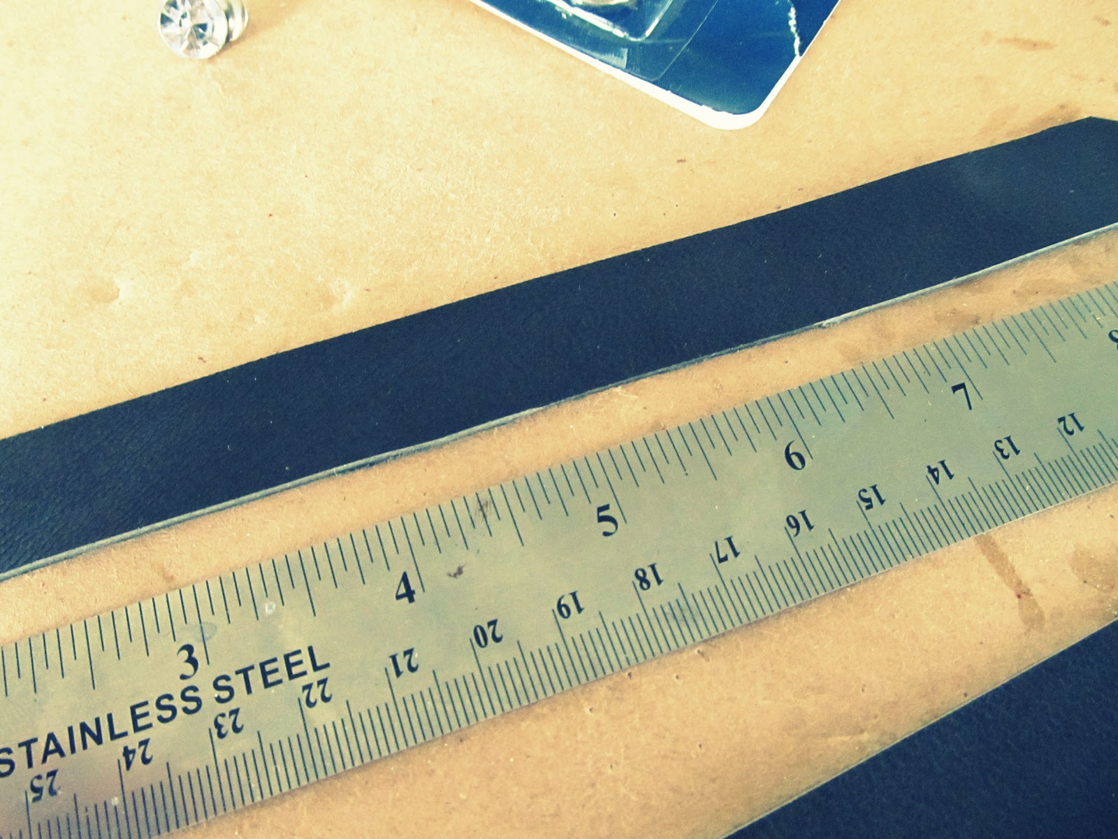 WobiSobi Rhinestone Cross Leather Bracelet, DIY