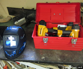 welder mask, auto dim, bostitch nail gun kit