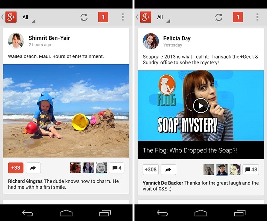Download Updated Google+ App for Android and iOS