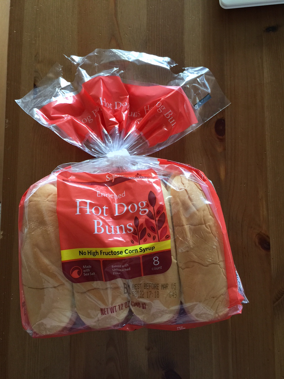 私が買ったアメリカの食材いろいろ SAFEWAYのHOT DOG BUNS