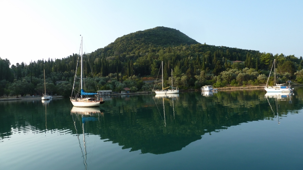 Sandpiper sails south Nidri Lefkas