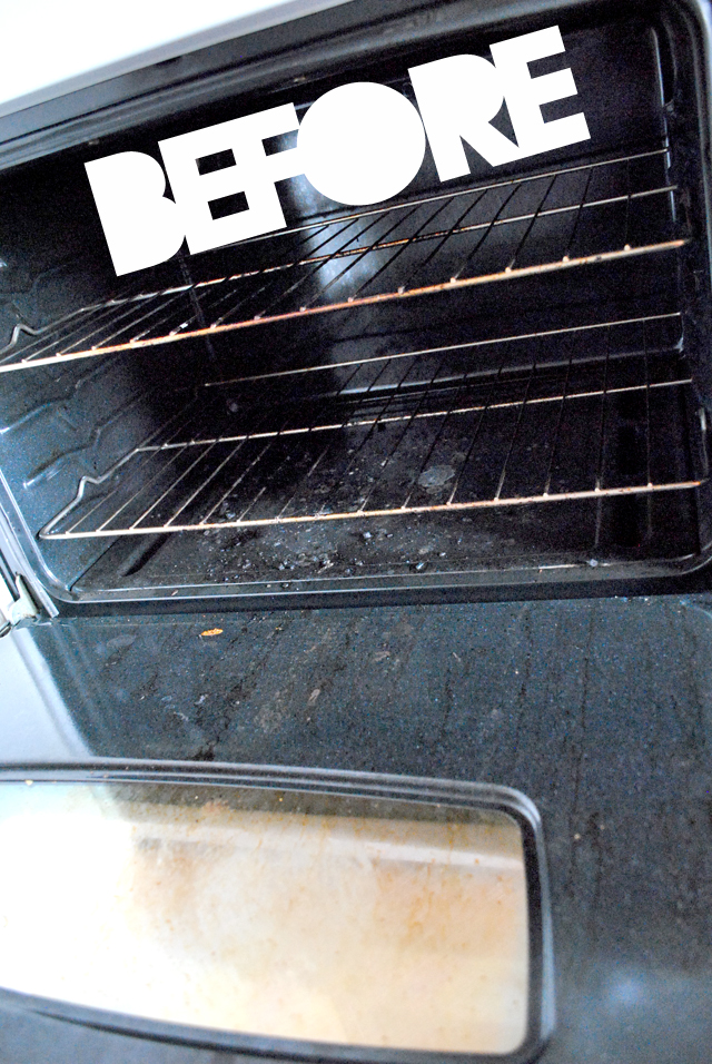 Young Broke and Marvelous homemade oven cleaner