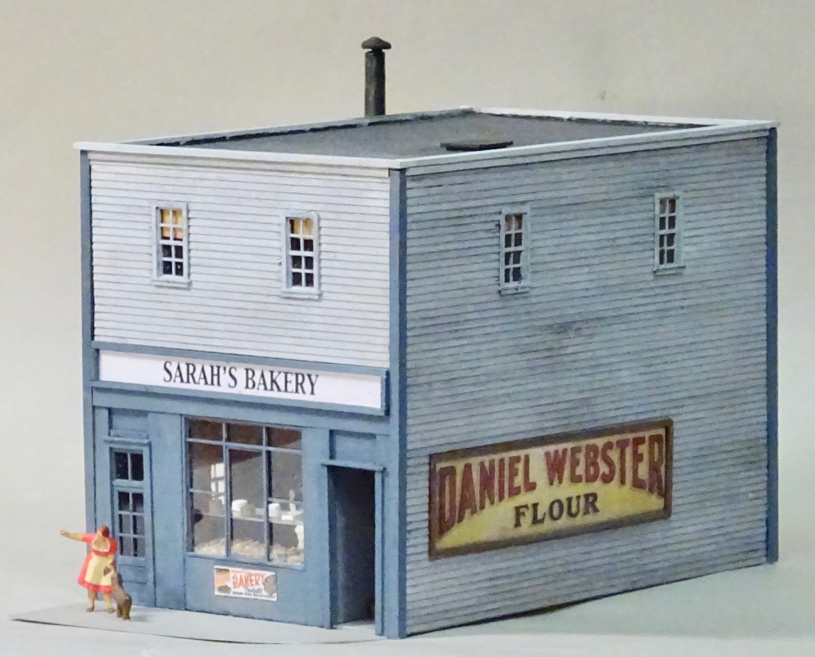 Model Railroad Minutiae Bakery model complete