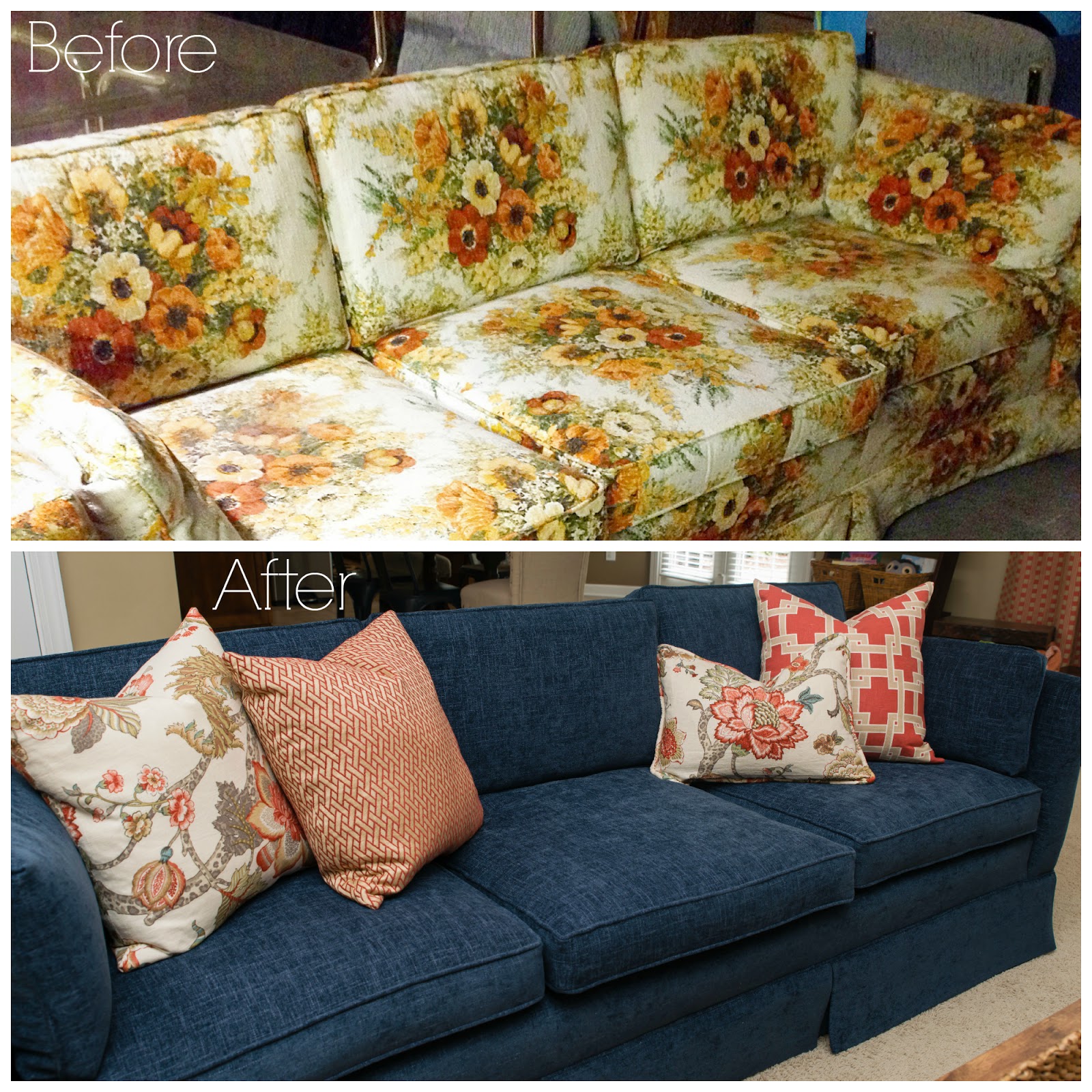 Dwell By Cheryl Vintage Ethan Allen Sofa Makeover