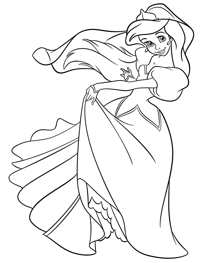 Coloring Pages: Ariel the Little Mermaid Free Printable ...