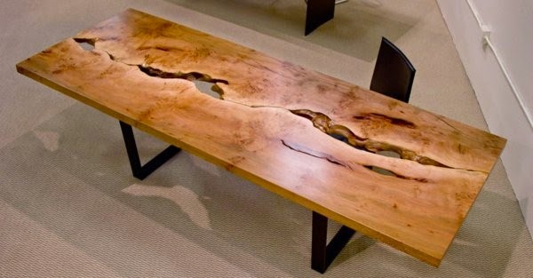 Interesting examples for modern solid wood table