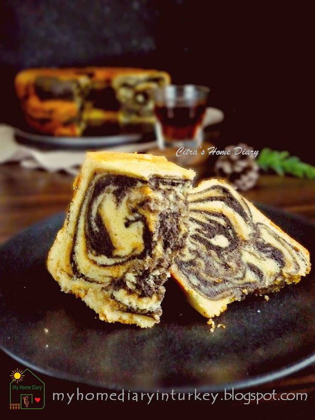 My Best Marble Butter Cake / Resep Bolu Marmer jadul | Çitra's Home Diary. #marblebuttercake #poundcake #buttercake #bolujadul #marmercake #marblecake #coffeecake #resepbolujadul