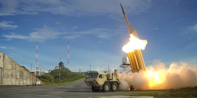 Image Attribute: A file photo of Terminal High Altitude Area Defense (THAAD) interceptor being fired during an exercise in 2013 / Source: U.S. Army Ralph Scott/Missile Defense Agency/U.S. Department of Defense
