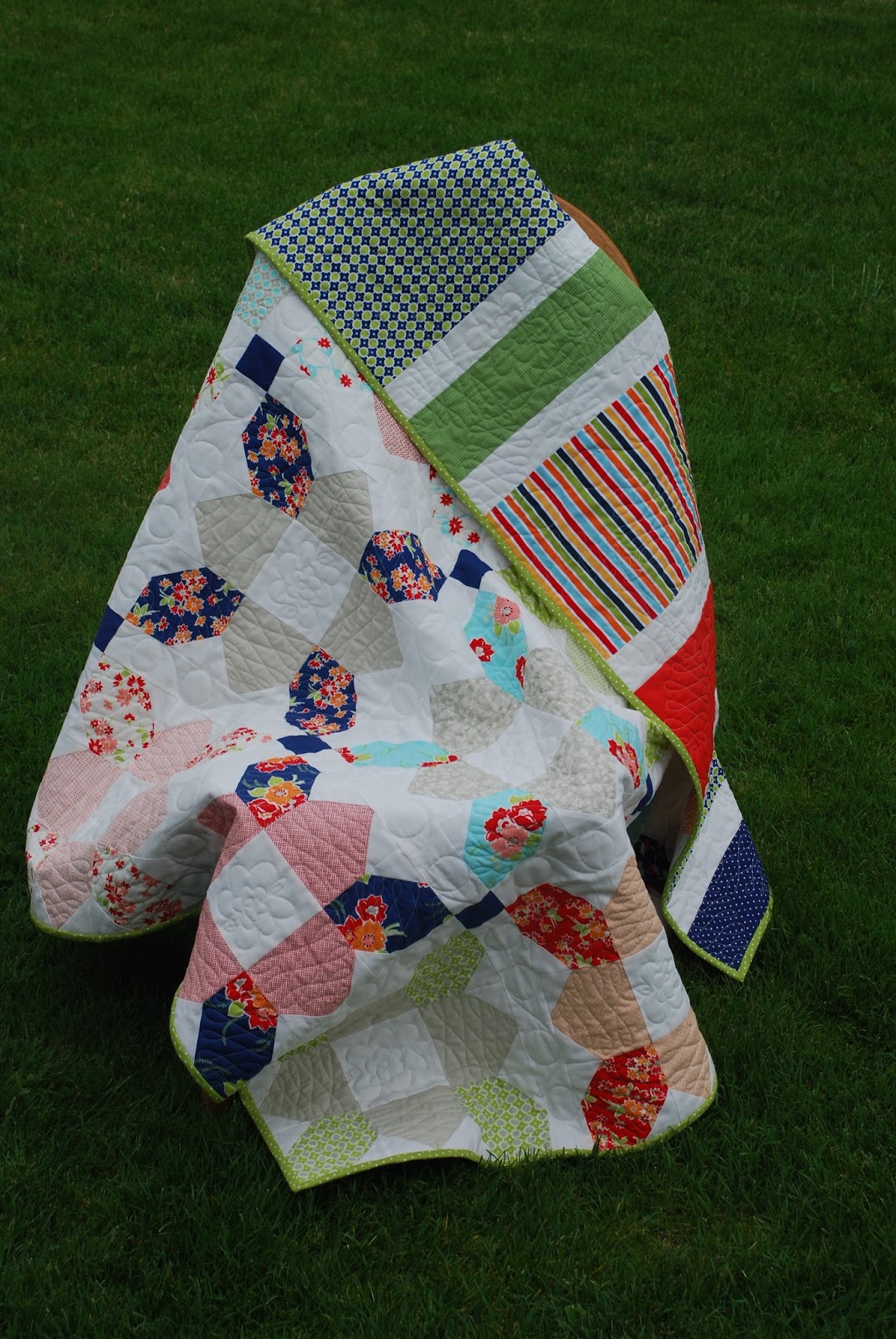 Everyday Insanity... Prairie Flower Quilt for Mom