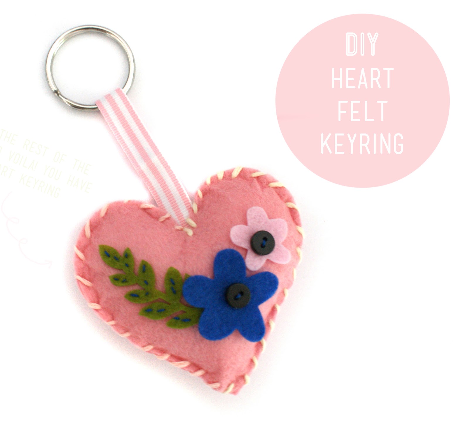 Candi Cloud DIY Heart Felt Keyring candi-cloud-diy-heart-felt-keyring