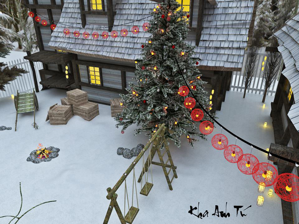 3d tree sketchup warehouse christmas SKETCHUP TEXTURE: FREE SKETCHUP 3D MODEL CHRISTMAS HOUSE #6