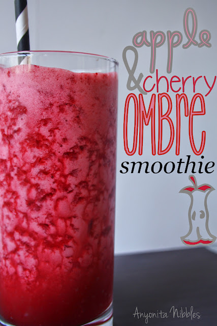 Apple and Cherry Ombre Smoothie