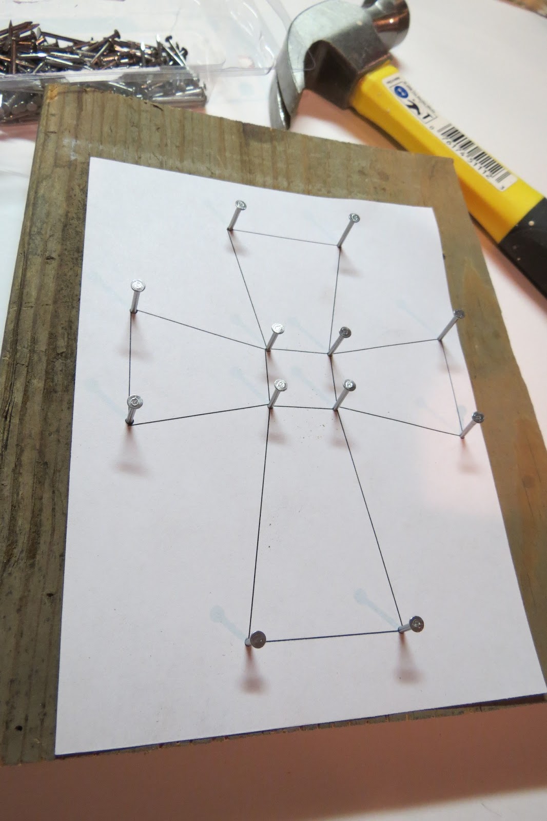 Dippity Dot String Art Cross