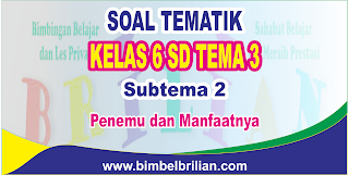 Download Soal Tematik Kelas 6 SD Tema 3 Subtema 2 Penemu dan Manfaatnya Dilengkapi Kunci Jawaban