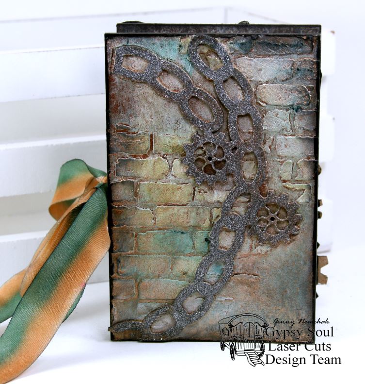 GSL Cuts Dragonfly Altoids Mixed Media Book Cover By Ginny Nemchak