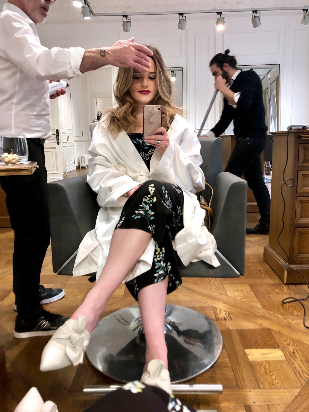 Balmain hair salon in Paris, France