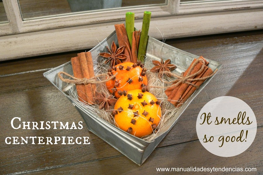 Natural Christmas centerpiece