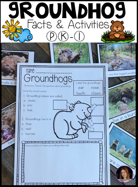 This unit includes real photos, sorting labels, All About Groundhog’s large group book, comprehension pages and voting and graphing materials.