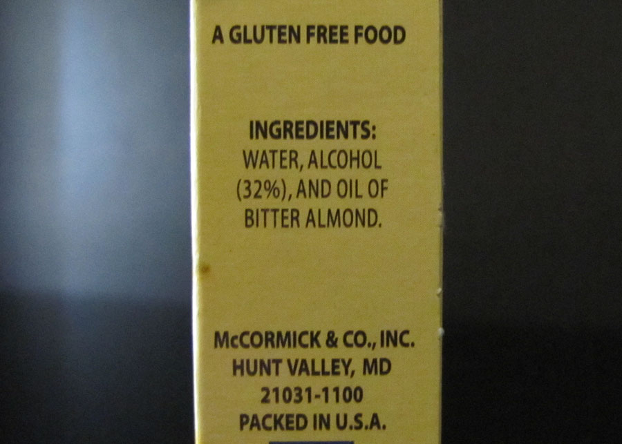 Smells Like Food in Here McCormick Pure Almond Extract