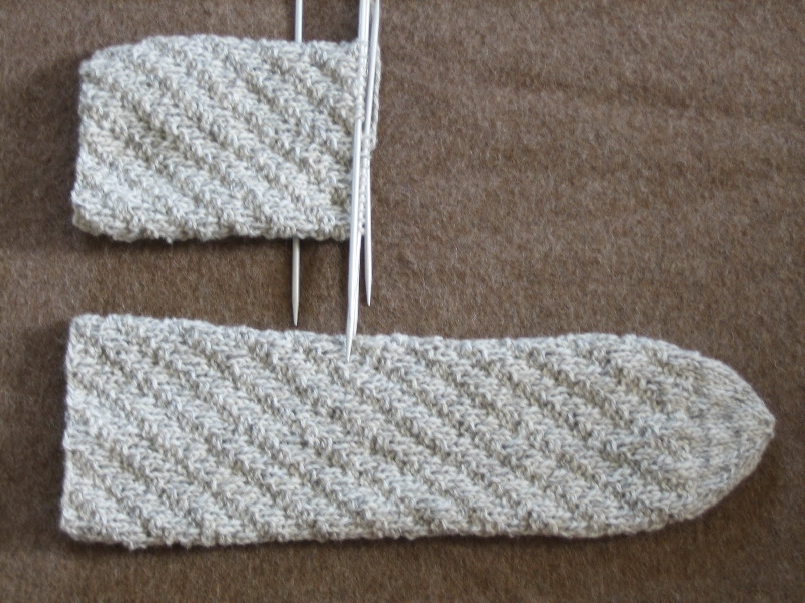 Strikkede Mary Jane Sokker