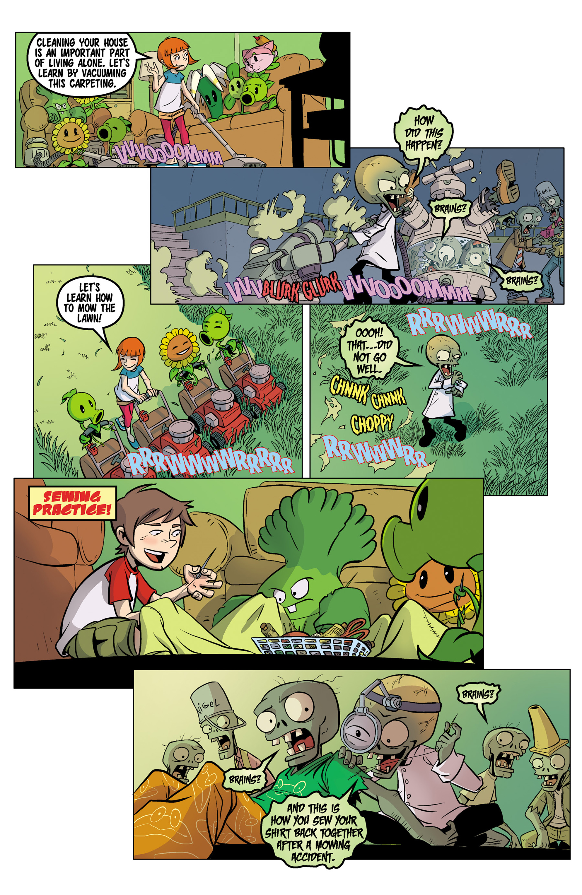 Read online Plants vs. Zombies: Grown Sweet Home comic -  Issue #5 - 9