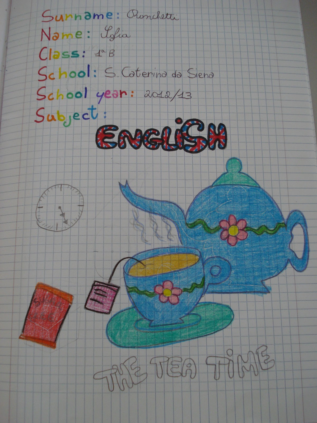 Il blog della Santa Caterina LE COPERTINE DEL QUADERNO D'INGLESE