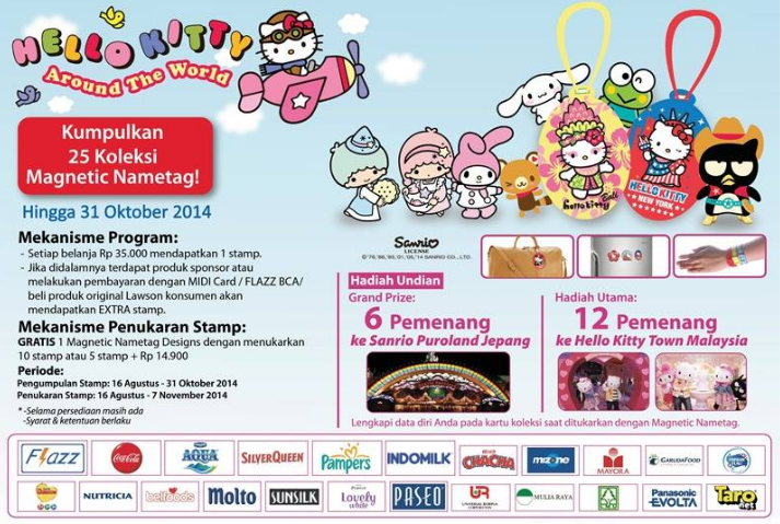 Promo Berhadiah ke Sanrio Puroland Jepang untuk 6 Pemenang