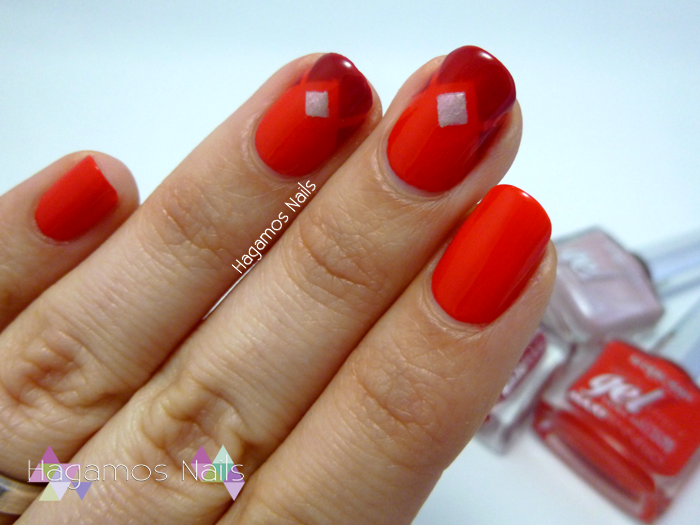 Nail Art Rojo Vivo. Deborah Milano Colaboración. Hagamos Nails