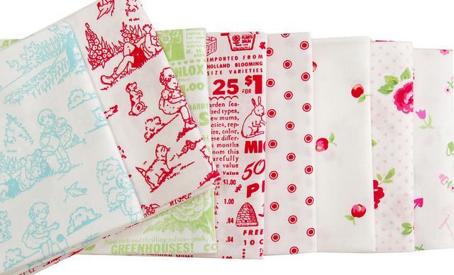 Pam Kitty Garden - Low Volume prints | Red Pepper Quilts