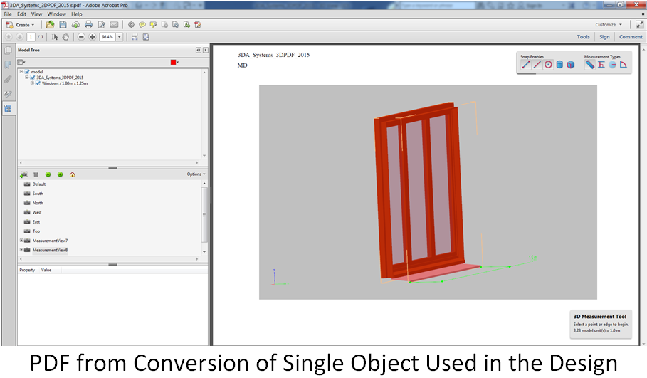 Revit AddOns 3D PDF Converter by 3DA Systems Version 9.0 Released