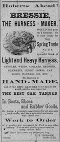 Bressie's Harness Shop 1888 Ad