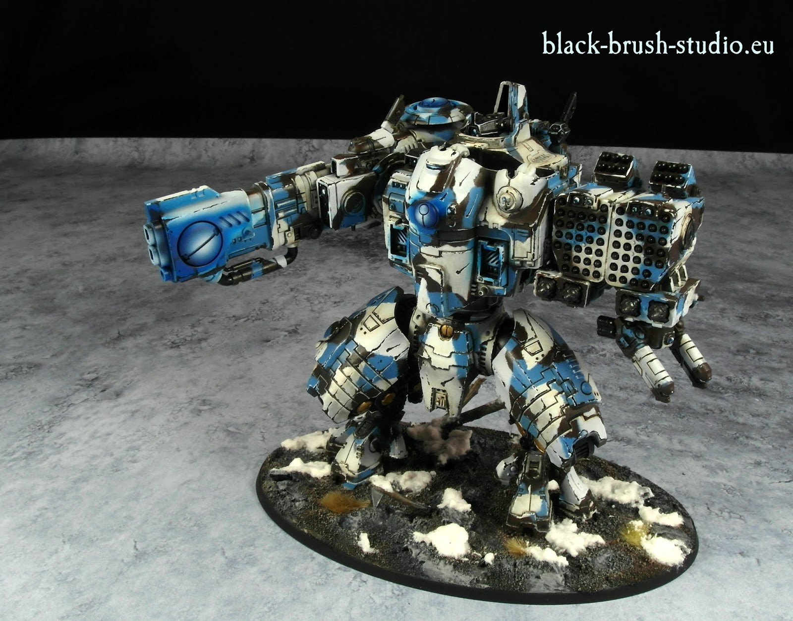 Tau Empire Army in Winter Camo Scheme